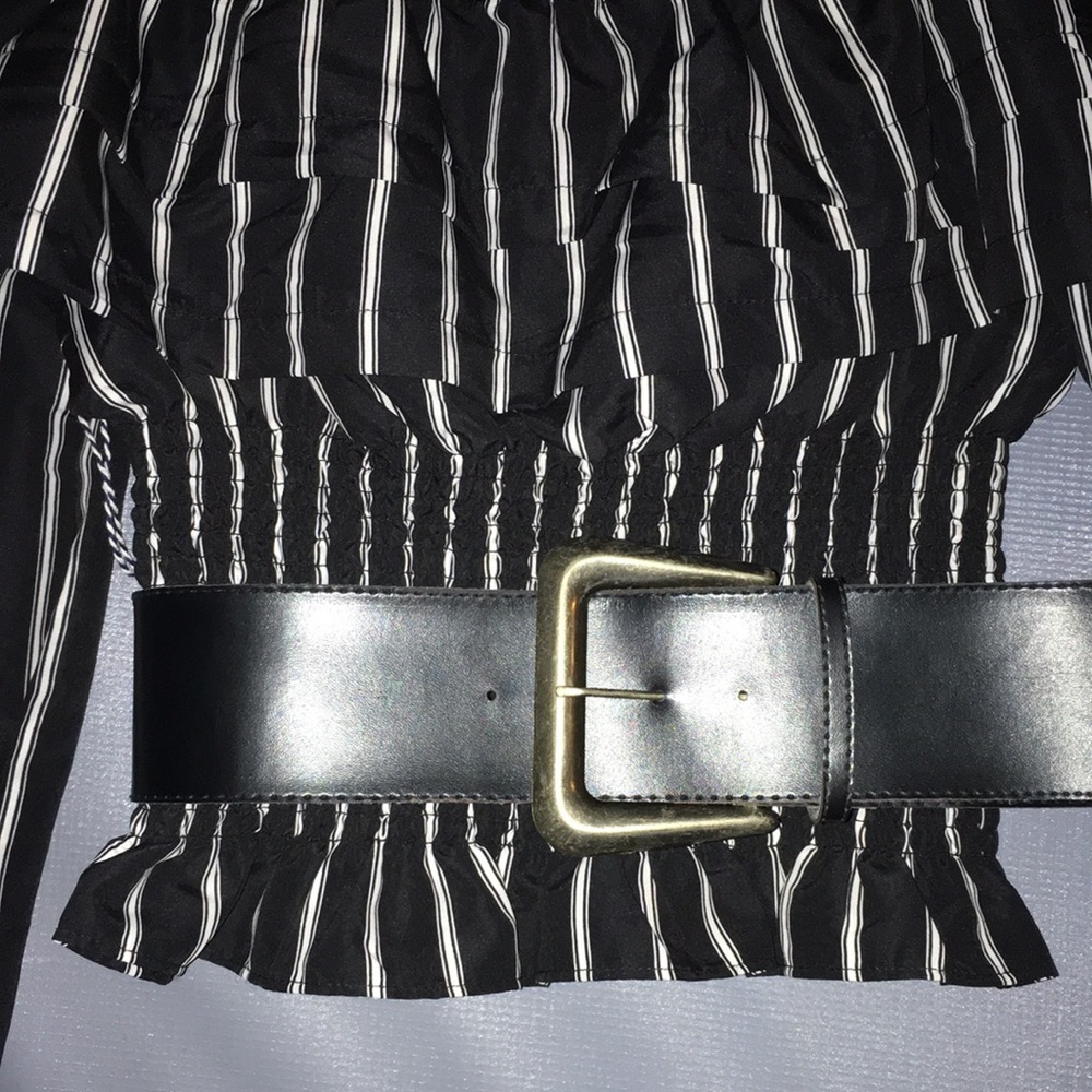 NEW without TAGS❣️Retro wide black belt- 1